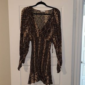 Karlie Snakeskin Scrunch Dress